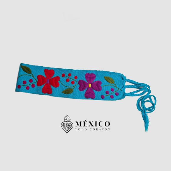 Mexican Folkloric belt day of the dead 5 de Mayo colorfull mexico todo corazon - Picture 3 of 4